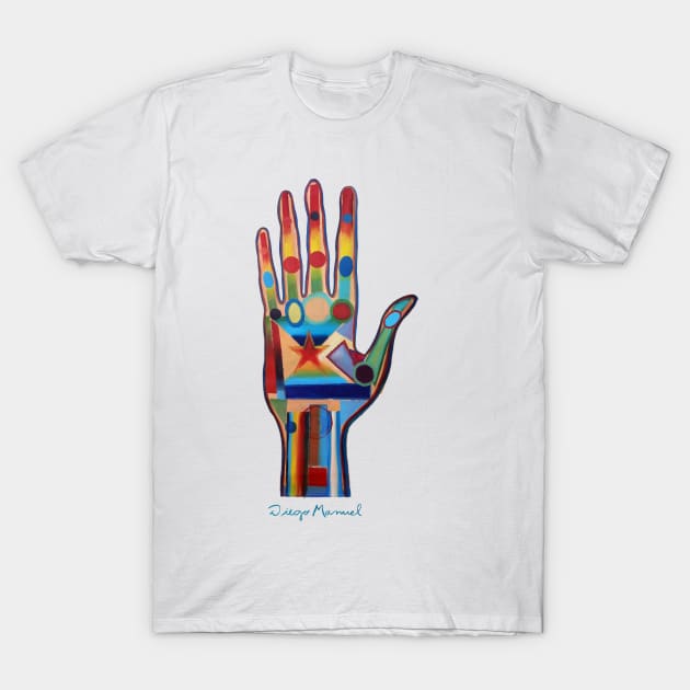 The hand 7 T-Shirt by diegomanuel